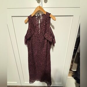 White House Black Market lace dress size 10 EUC